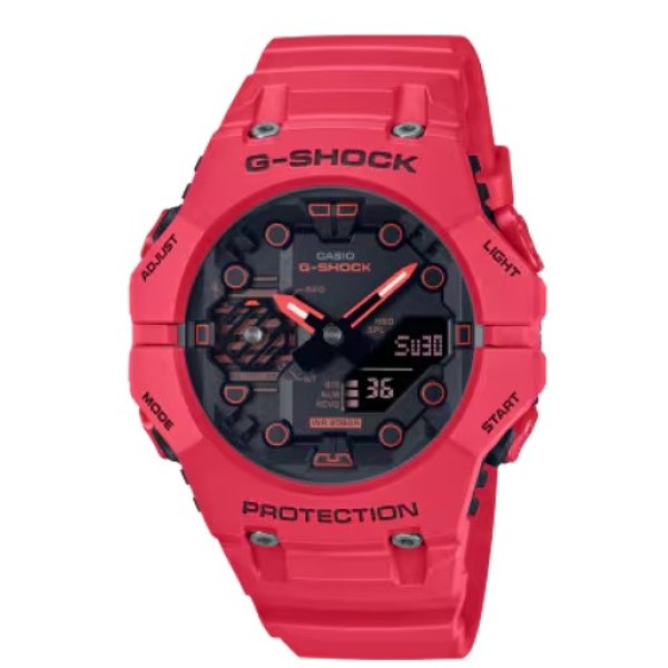 Casio G-Shock Red Band Analog-Digital Watch for Unisex - GA-B001-4ADR