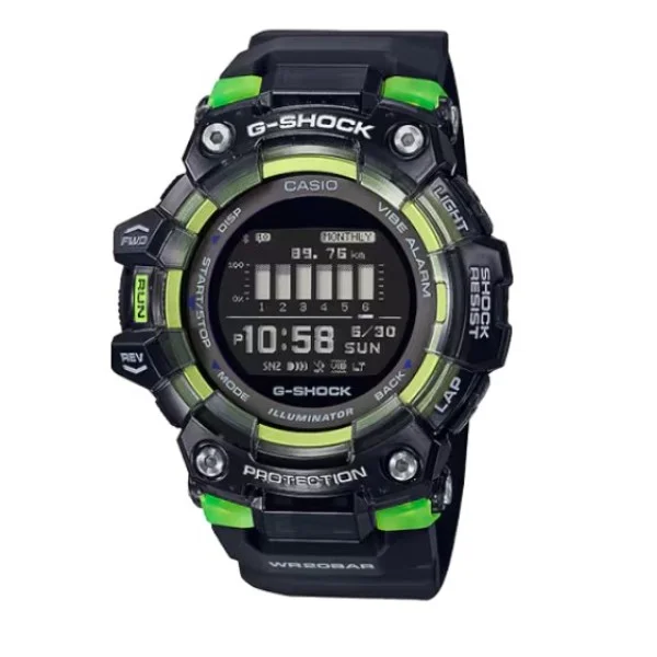 Casio G-Shock Triple Sensor Mud Resistant Bluetooth Digital Black Dial Watch for Men - GBD-100SM-1DR
