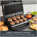 Tefal OptiGrill+ XL Health Grill, Black - GC7278G1