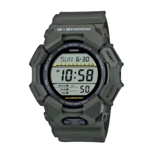 Casio G-Shock Digital Olive Green Strap Watch for Men - GD-010-3DR
