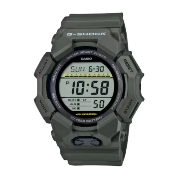 Casio G-Shock Digital Olive Green Strap Watch for Men - GD-010-3DR
