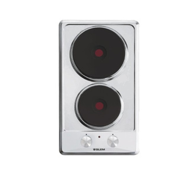 Glemgas 2 Burners, Stainless Steel Gas Hob 30cm - GLGT320IX