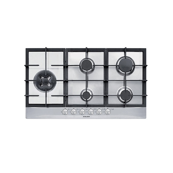 Glemgas Stainless Steel, 90cm 5 Burners Gas Hob - GLGT951HIX