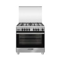 Glemgas 5 Burners, 90X60cm Stainless Steel Gas Cooker - GLSE8634GI01AC