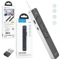 Hoco Laser Pointer & Smart PPT Page Turning Pen, Black - GM202