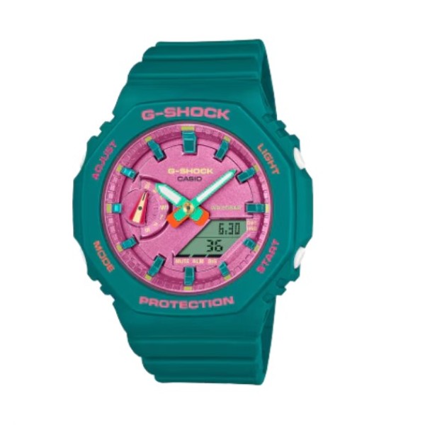 Casio G- Shock Analog Digital Pink Dial Resin Band Watch for Women - GMA-S2100BS-3ADR