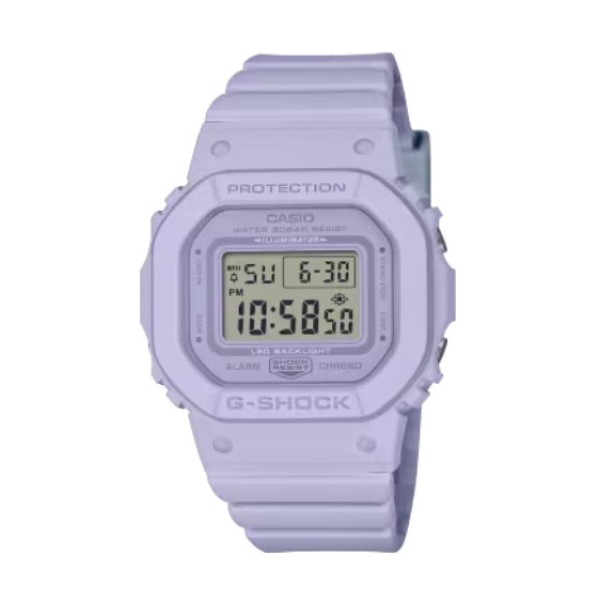 Casio Digital Dial Resin Purple Band Watch for Women - GMD-S5600BA-6DR