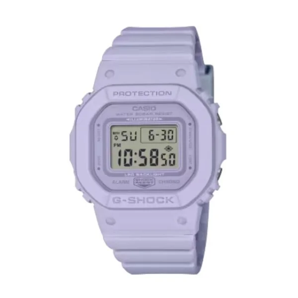 Casio Digital Dial Resin Purple Band Watch for Women - GMD-S5600BA-6DR