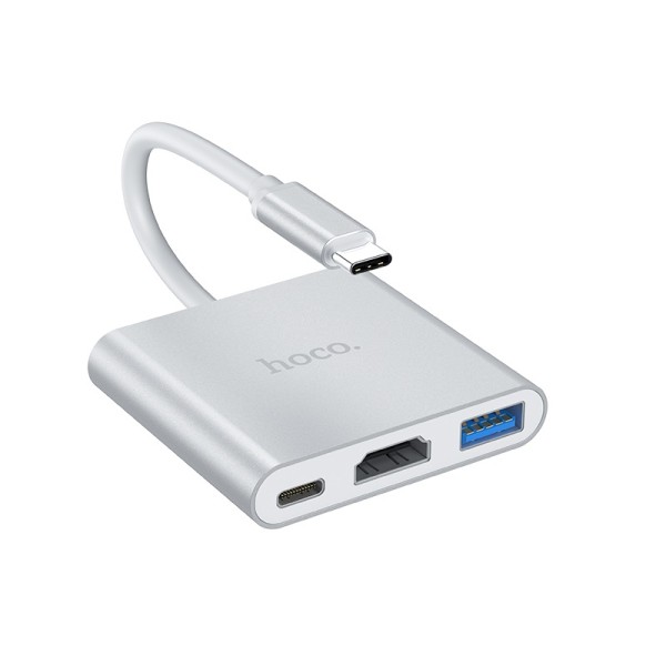 Hoco HUB Converter Type-C to USB3.0 + HDMI + PD - HB14