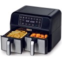 Kenwood Digital Twin Air Fryer 4 Liters + 4 Liters, Black/Silver - HFM75.000MB