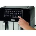 Kenwood Digital Twin Air Fryer 4 Liters + 4 Liters, Black/Silver - HFM75.000MB