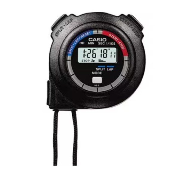 Casio Digital Dial Synthetic Band Stopwatch - HS-3V-1RDT