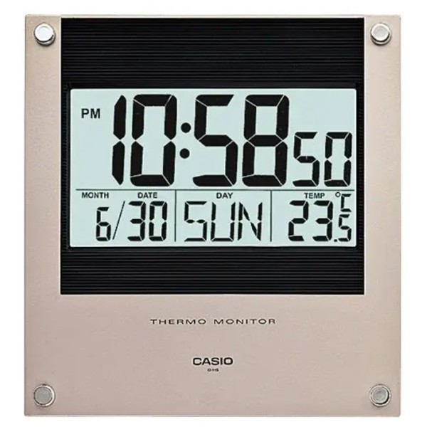 Casio Digital Wall Clock, Grey - ID-11S-1DF