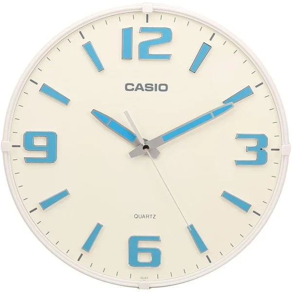 Casio White Dial Analog Wall Clock - IQ-63-7DF