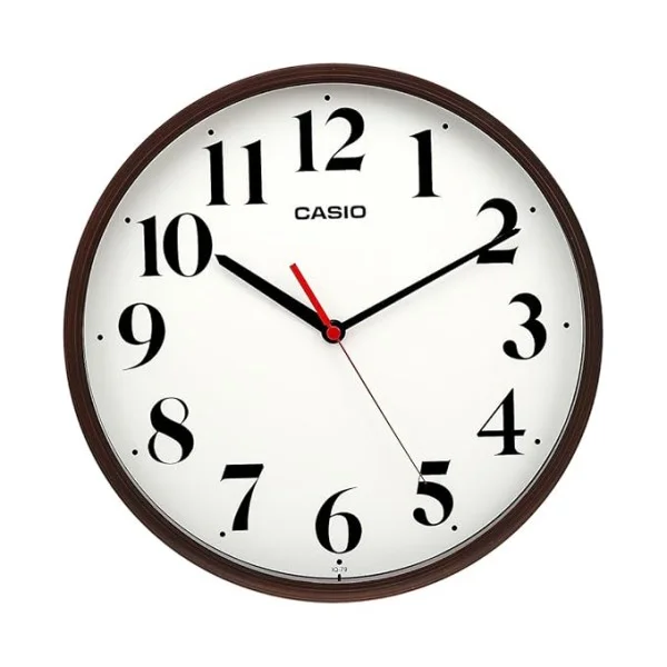 Casio Round Resin Analog Wall Clock - IQ-79-5DF