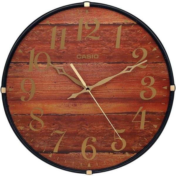 Casio Round Resin Analog Wall Clock - IQ-81-5BDF