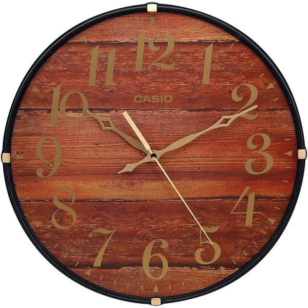 Casio Round Resin Analog Wall Clock - IQ-81-5BDF