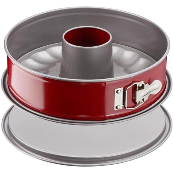 Tefal Delibake Red Carbon Steel Springform Savarin 27cm - J1642814
