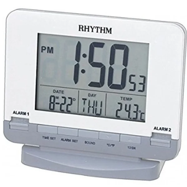 Rhythm Digital Alarm Table Clock - LCT075NR03