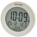 Rhythm Digital Alarm Clock, White - LCT103NR03