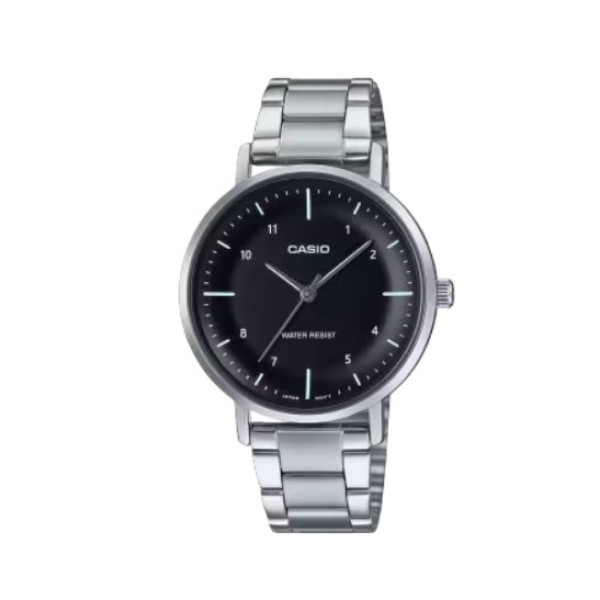 Casio Black Dial Stainless-Steel Analog Watch for Women - LTP-VT03D-1B