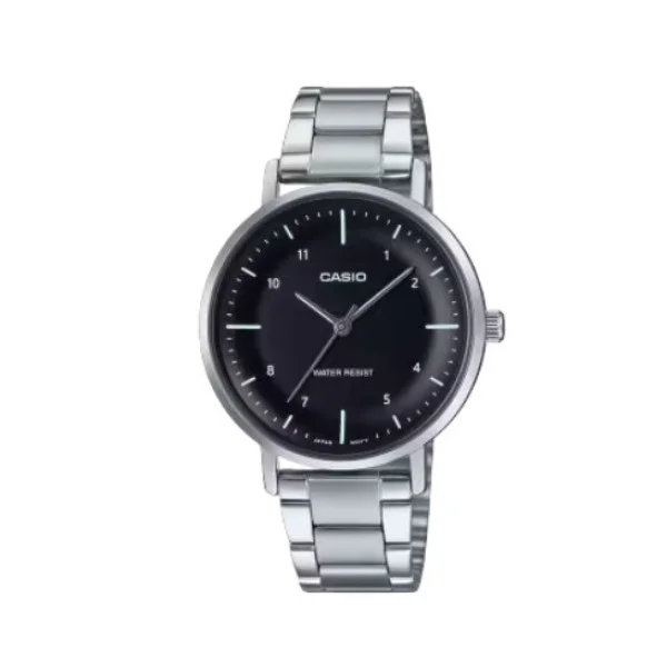 Casio Black Dial Stainless-Steel Analog Watch for Women - LTP-VT03D-1B