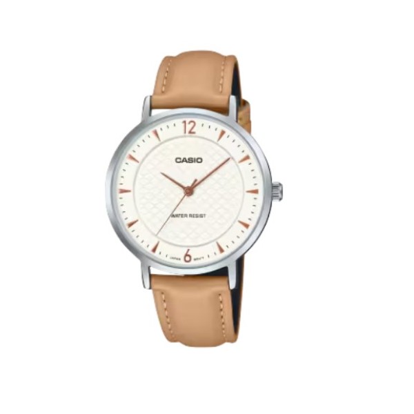 Casio Casual Leather Band Watch for Women - LTP-VT04L-7A1DF