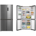 Midea Four Door Refrigerator Net Capacity 474 Liters 16.74 CFT, Bru Steel - MDRF632FIG46AED