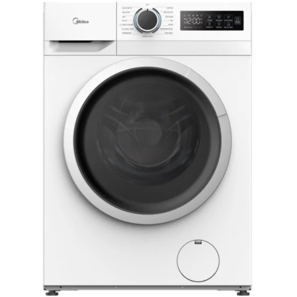 Midea Front Load Washer 8kg, White - MF110W80B/W-GCC