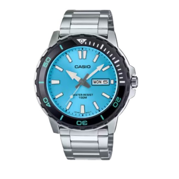 Casio Casual Blue Dial Analog Watch for Men - MTD-125D-2A3VDF
