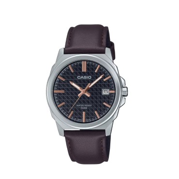 Casio Leather Band Analog Watch for Men - MTP-E720L-5AVDF Casio Leather Band A...
