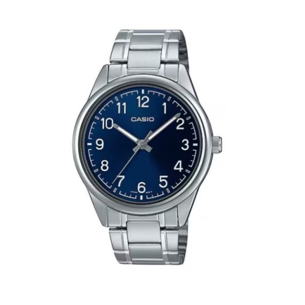 Casio Stainless-Steel Blue Dial Analog Watch for Men - MTP-V005D-2B4UDF