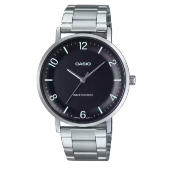 Casio Stainless Steel Band Analog Watch for Men - MTP-VT03D-1BDF