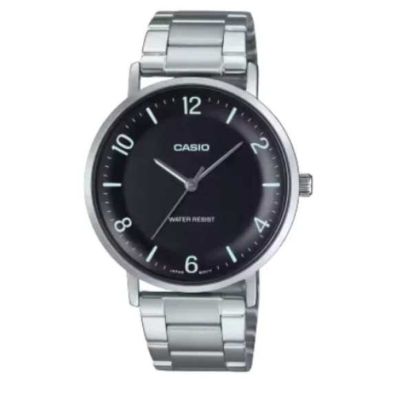 Casio Stainless Steel Band Analog Watch for Men - MTP-VT03D-1BDF