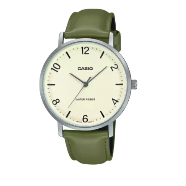 Casio Leather Band Analog Watch for Men - MTP-VT03L-7BDF