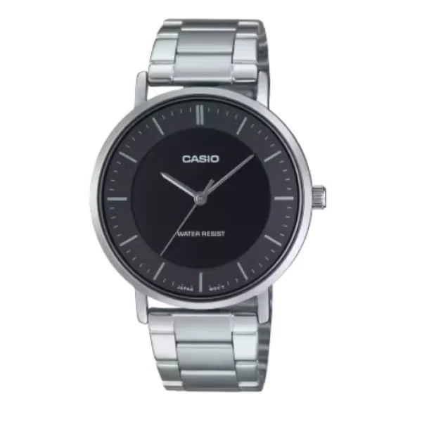 Casio Stainless-Steel Band Analog Watch for Men - MTP-VT04D-1EDF