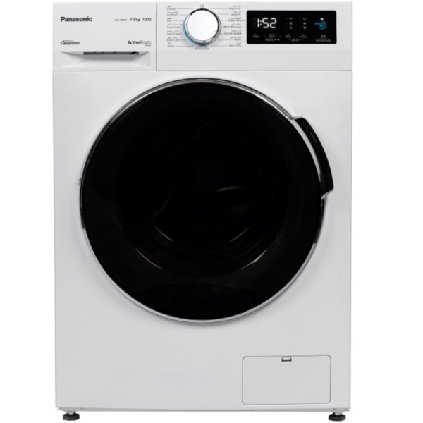 Panasonic Front Load Washer 7kg 1200 RPM, White - NA-14MG1WKW