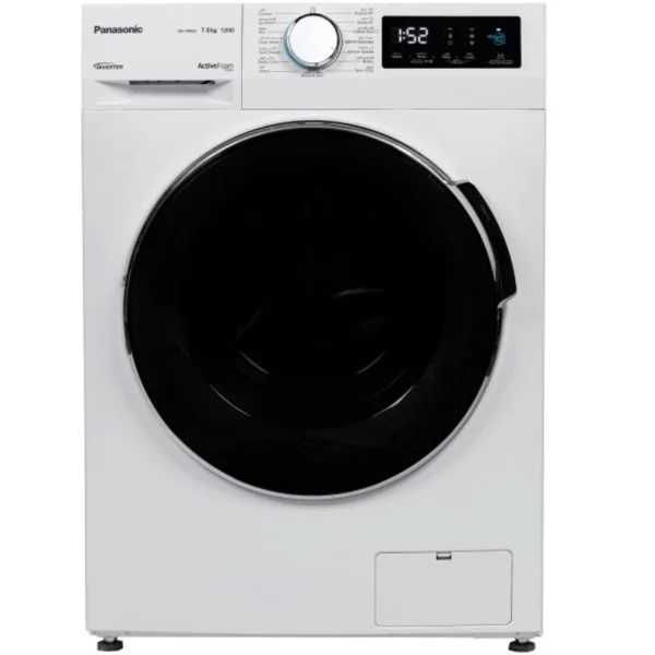 Panasonic Front Load Washer 7kg 1200 RPM, White - NA-14MG1WKW