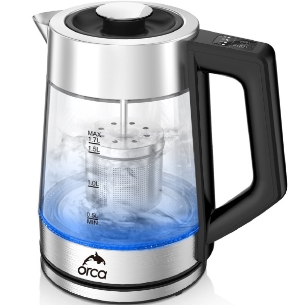 Orca 1.7 Liters Capacity, 2200 Watts Glass Kettle - OR-GK5806DC