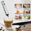 Orca Rechargeable 3 Speeds Electric Milk Frother, Stainless Steel - OR-MF-15BS