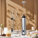 Orca Rechargeable 3 Speeds Electric Milk Frother, Stainless Steel - OR-MF-15BS