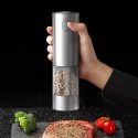 Orca Rechargeable Salt and Pepper Mill 95ml, Stainless Steel - OR-SPM-32C