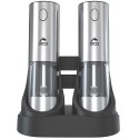 Orca Rechargeable Salt and Pepper Mill 95ml, Stainless Steel - OR-SPM-32C