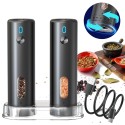 Orca Rechargeable Salt and Pepper Mill 110ml, Black - OR-SPM-65A