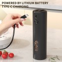 Orca Rechargeable Salt and Pepper Mill 110ml, Black - OR-SPM-65A