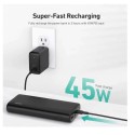 Aukey 20,000mAh 65W PD Fast Charge Power Bank, Black - PB-Y37-BK