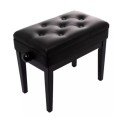 Quiklok Piano Bench with Black Faux Leather Seat - PB/106 BKL-M