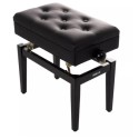 Quiklok Piano Bench with Black Faux Leather Seat - PB/106 BKL-M