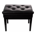 Quiklok Piano Bench with Black Faux Leather Seat - PB/106 BKL-M