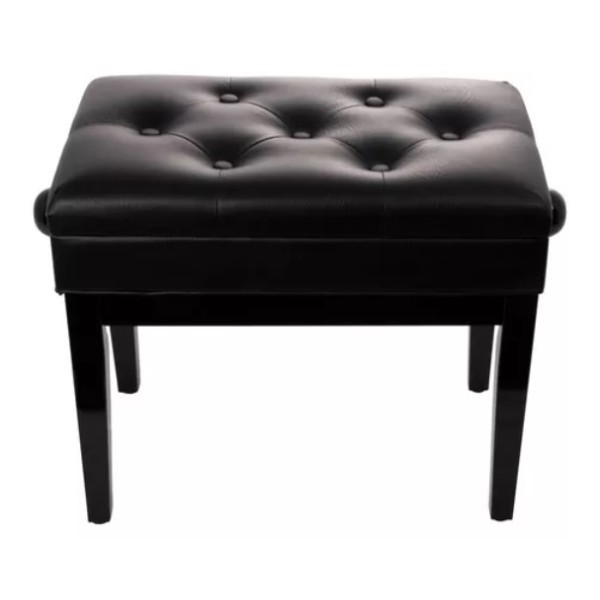 Quiklok Piano Bench with Black Faux Leather Seat - PB/106 BKL-M